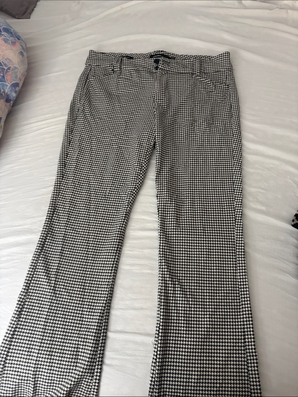 torrid Black and White Houndstooth Straight-Leg Pants